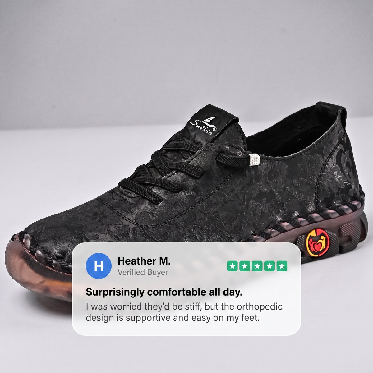 MARJORIE ORTHOPAEDIC LEATHER OXFORDS