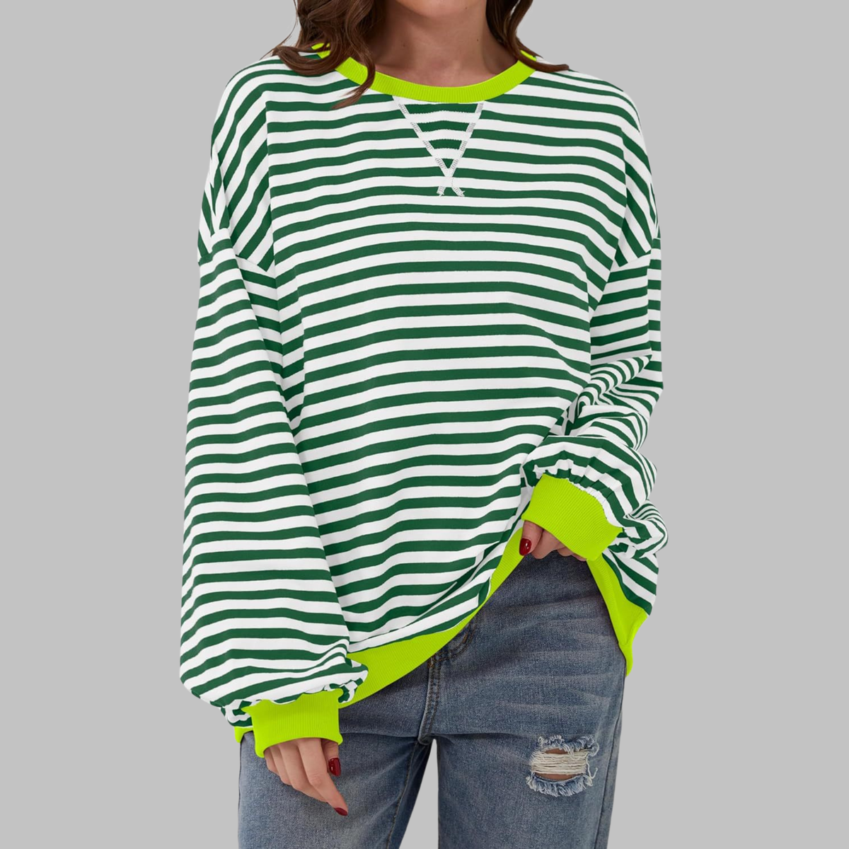 ELARA STRIPED PULLOVER