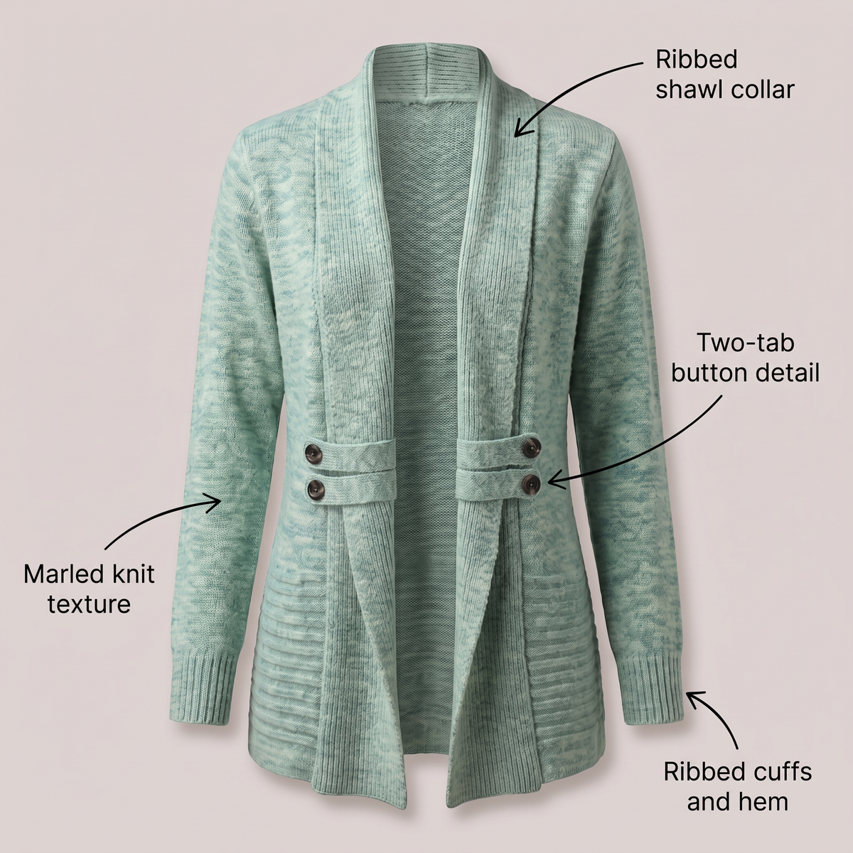 MEREDITH BUTTON-FRONT TROUSER SET