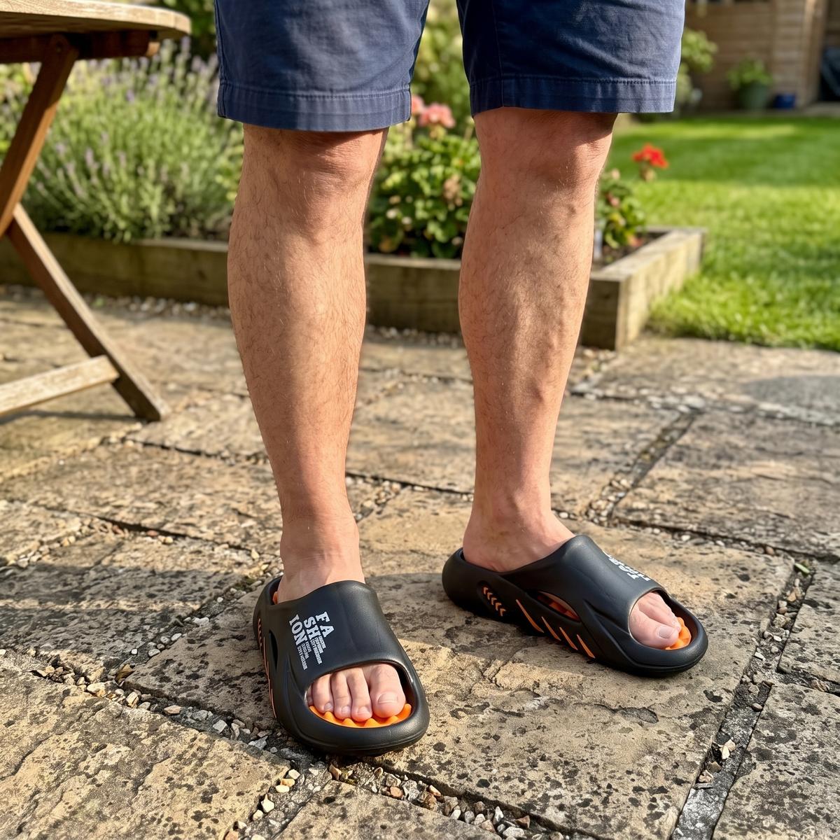 SANDFORD MASSAGING FOOTBED SLIDES