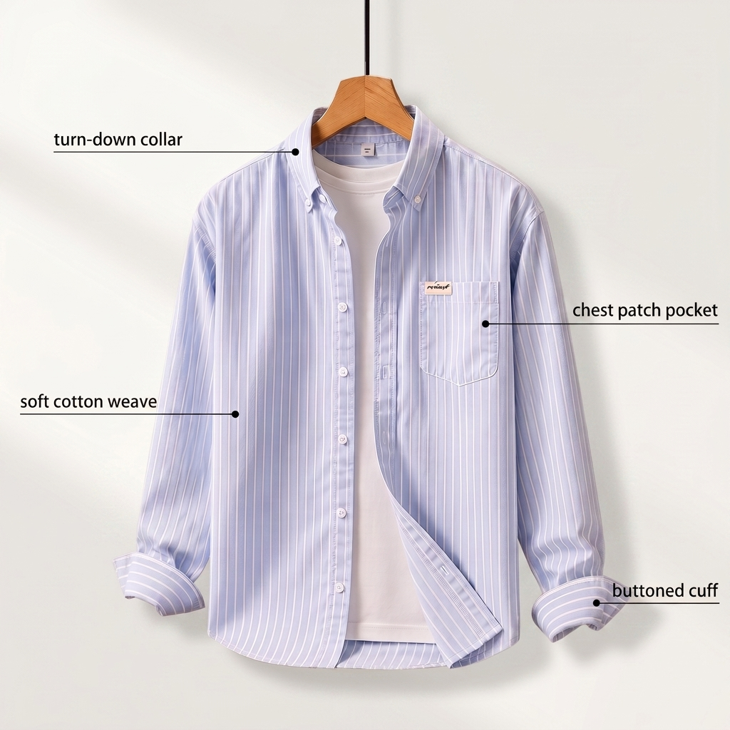 WHITLOCK STRIPED COTTON SHIRT