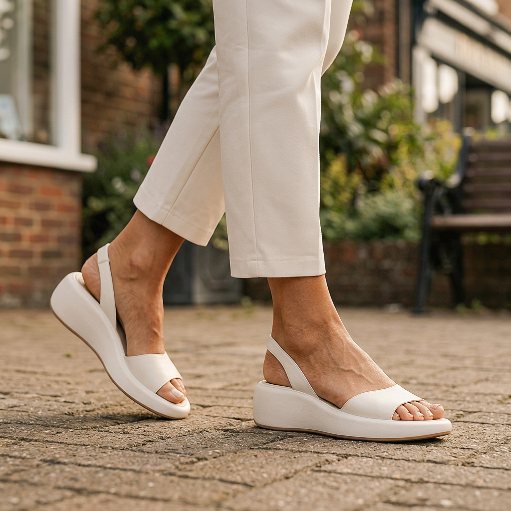 SELBOURNE SOFT-STEP WEDGE SANDALS