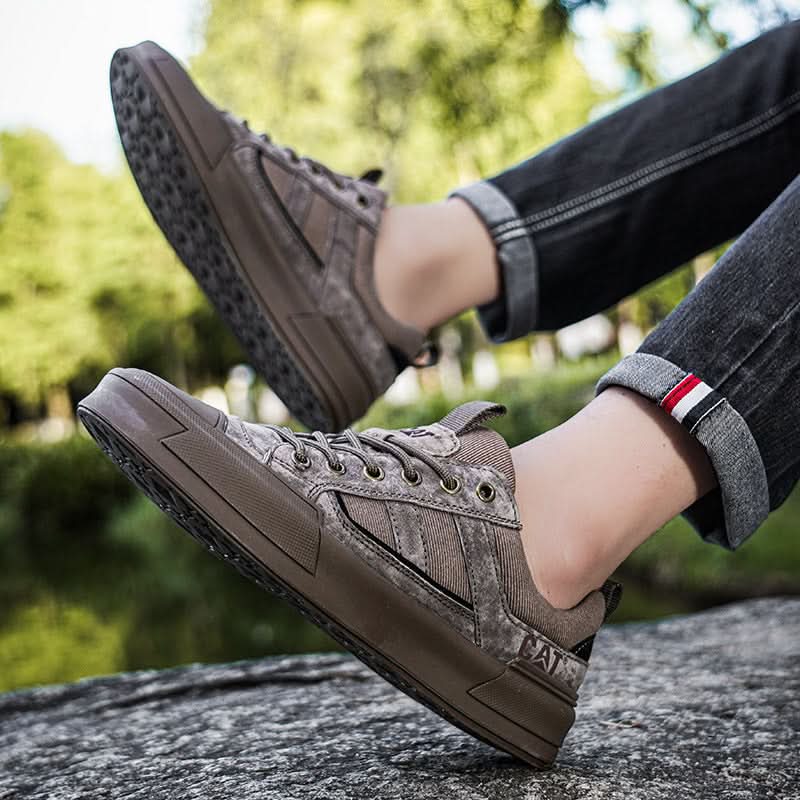 METROSTRIDE LEATHER TRAINERS
