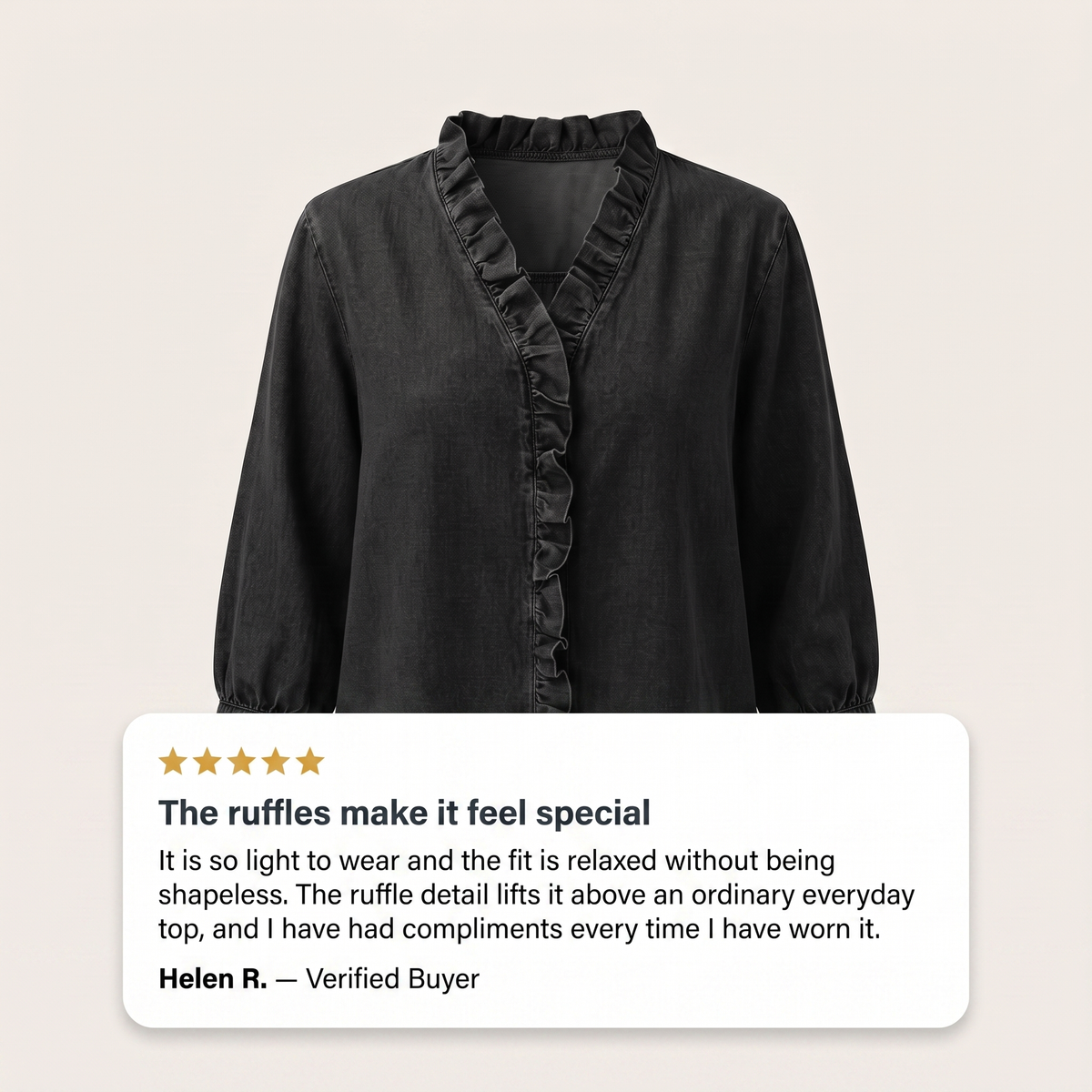CELESTE RUFFLE TOP