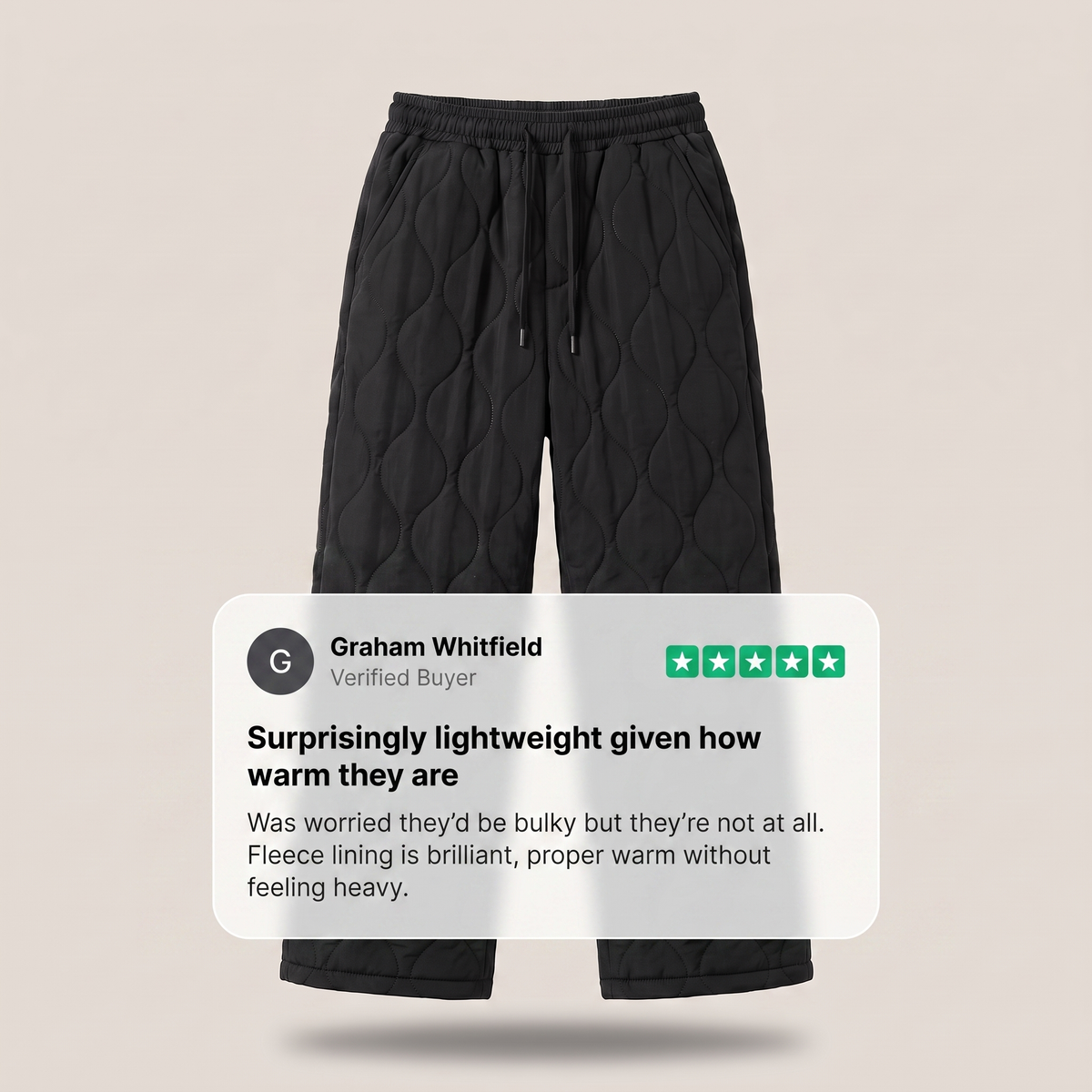 CLOUD COMFORT QUILTED PANTS
