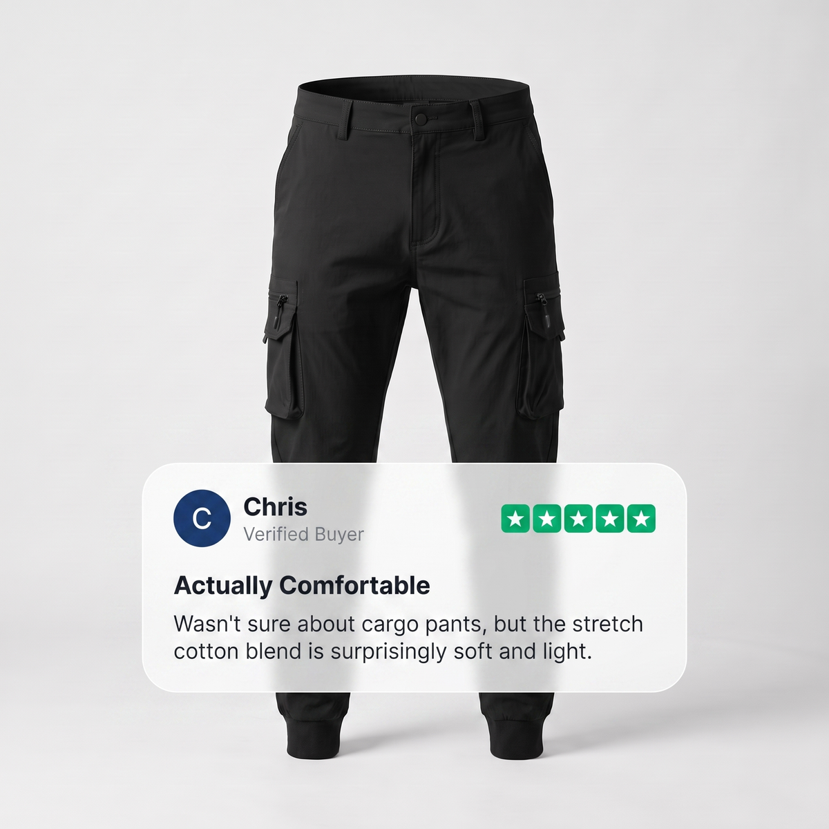 ELMSDEN PREMIUM STRETCH CARGO TROUSERS