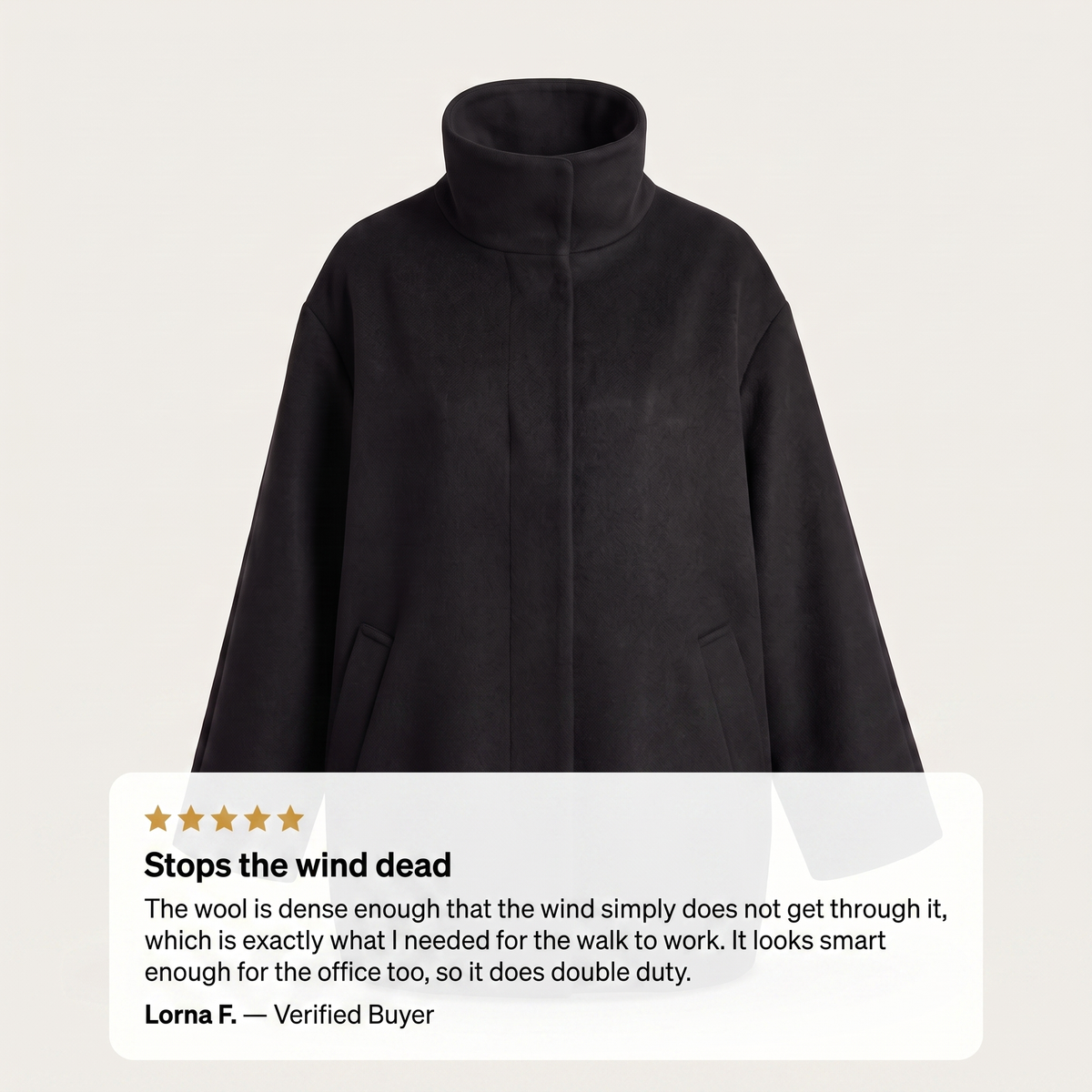 EMMA LUXURY WINDPROOF WOOL JACKET