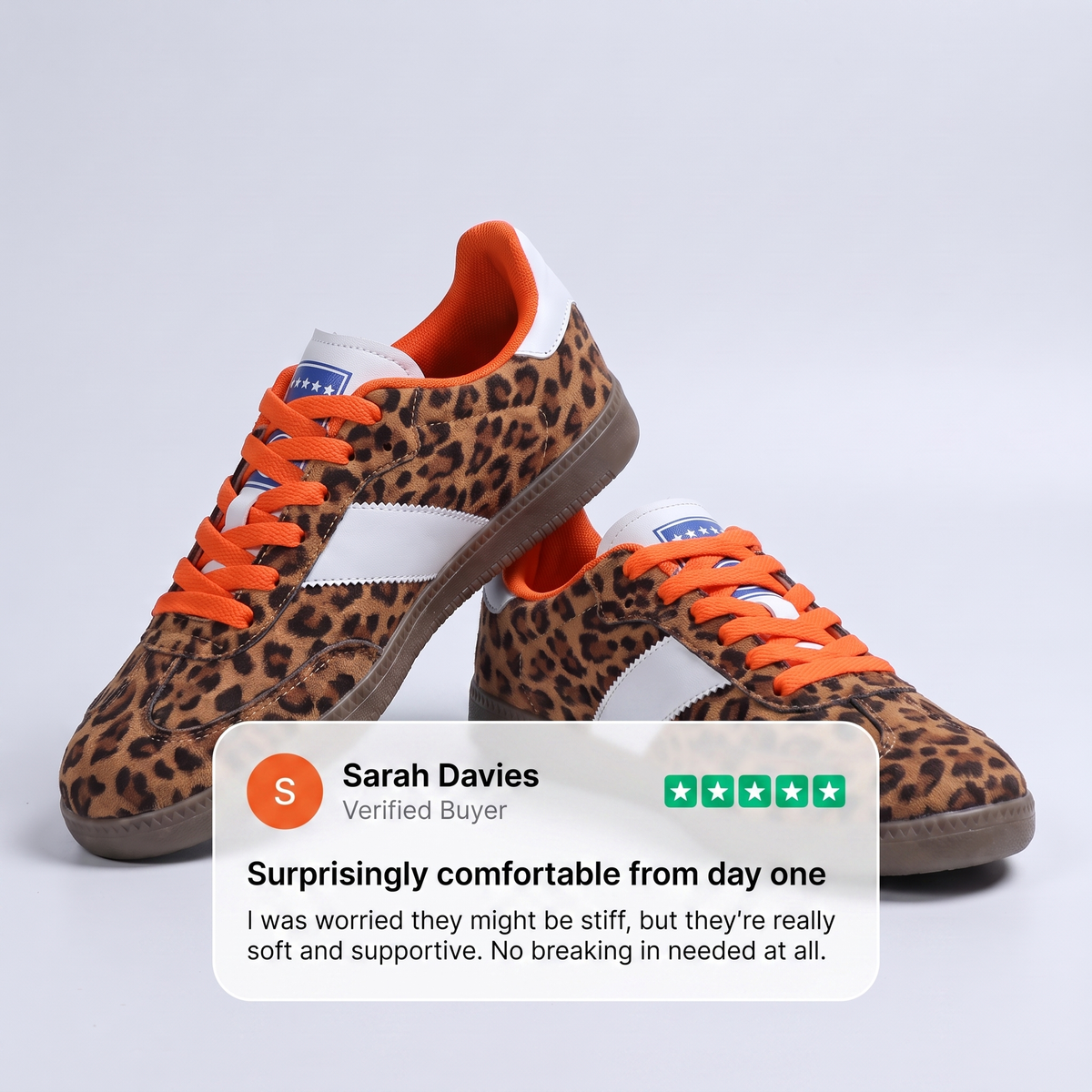 FIERCE SUEDE LEOPARD SNEAKER