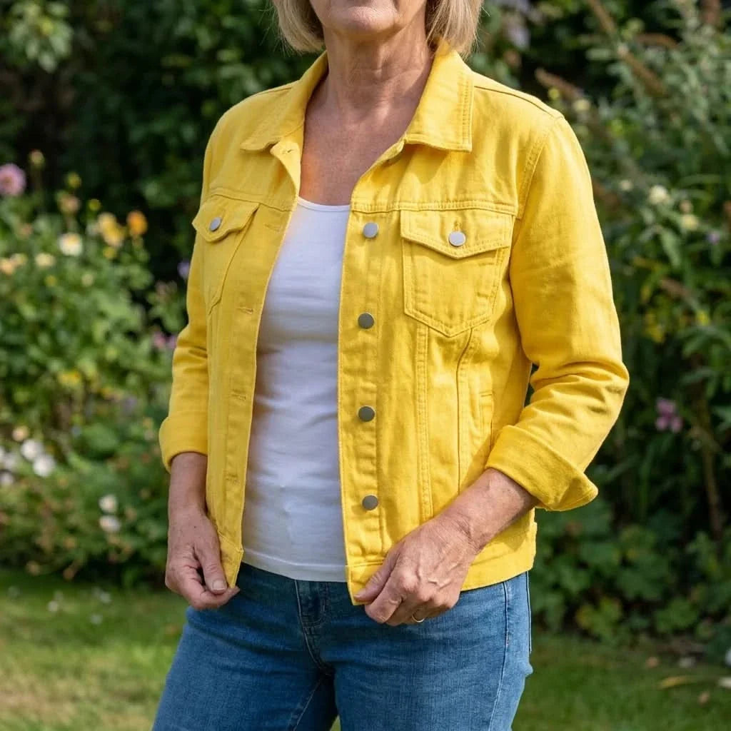 ELODIE COLOURBLOCK DENIM JACKET