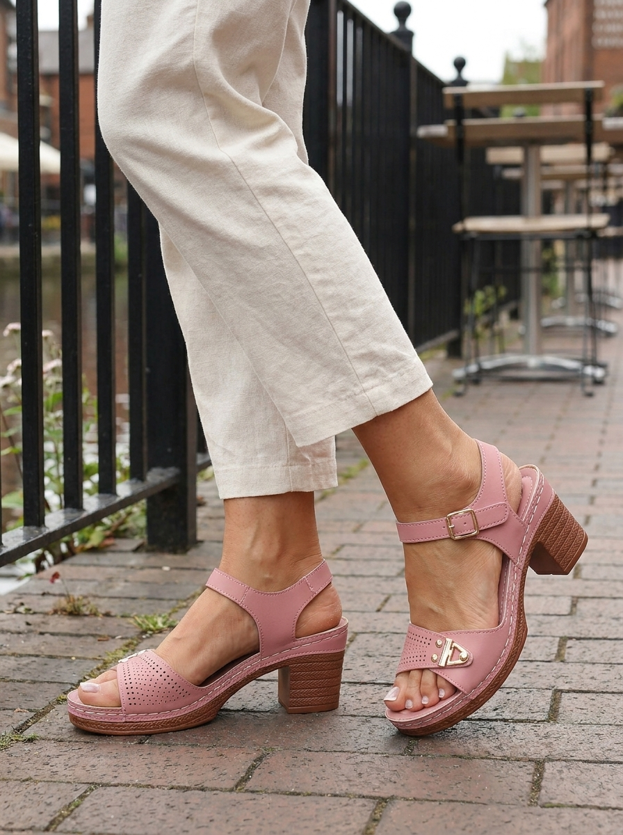 HOLLIE EVERYDAY BLOCK-HEEL SANDALS