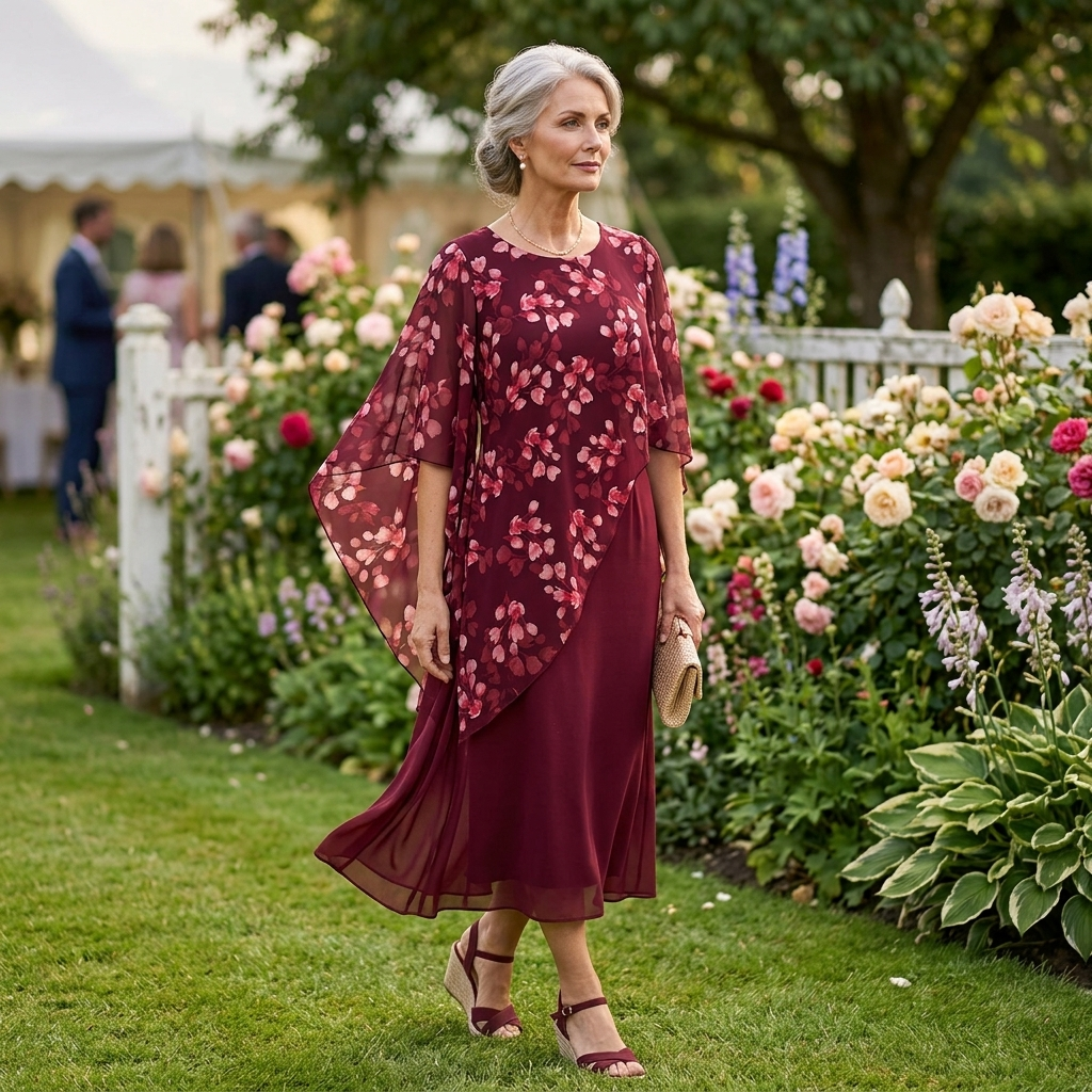 COSETTE FLORAL LAYERED DRESS SET