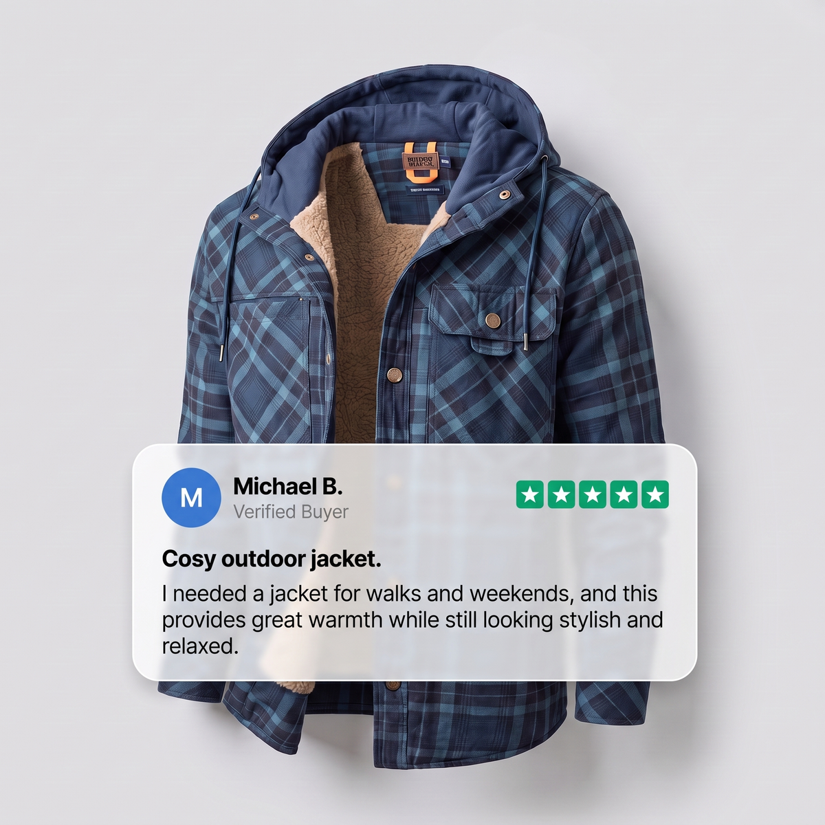 GRANTHAM HEAVY-LINED HOODED JACKET