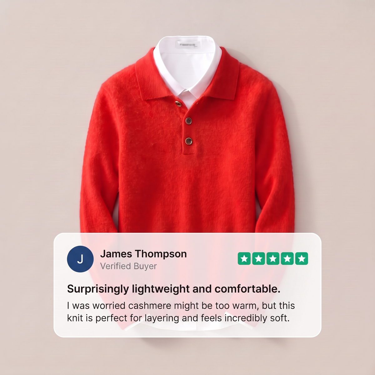BELFORD CASHMERE POLO