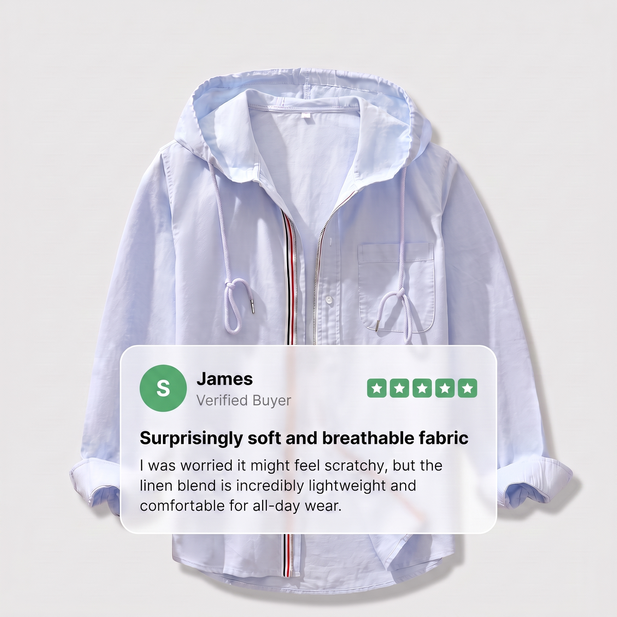 CASA LINEN HOODIE