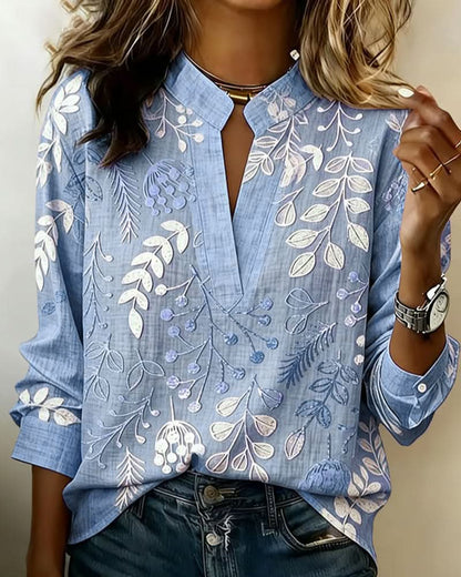 EDEN CHIC HIGH-NECK BLOUSE