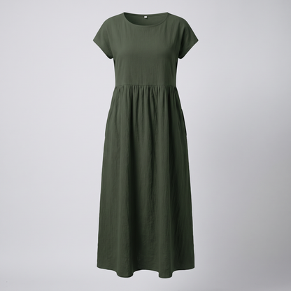 AVA LUXE FLUID MIDI DRESS