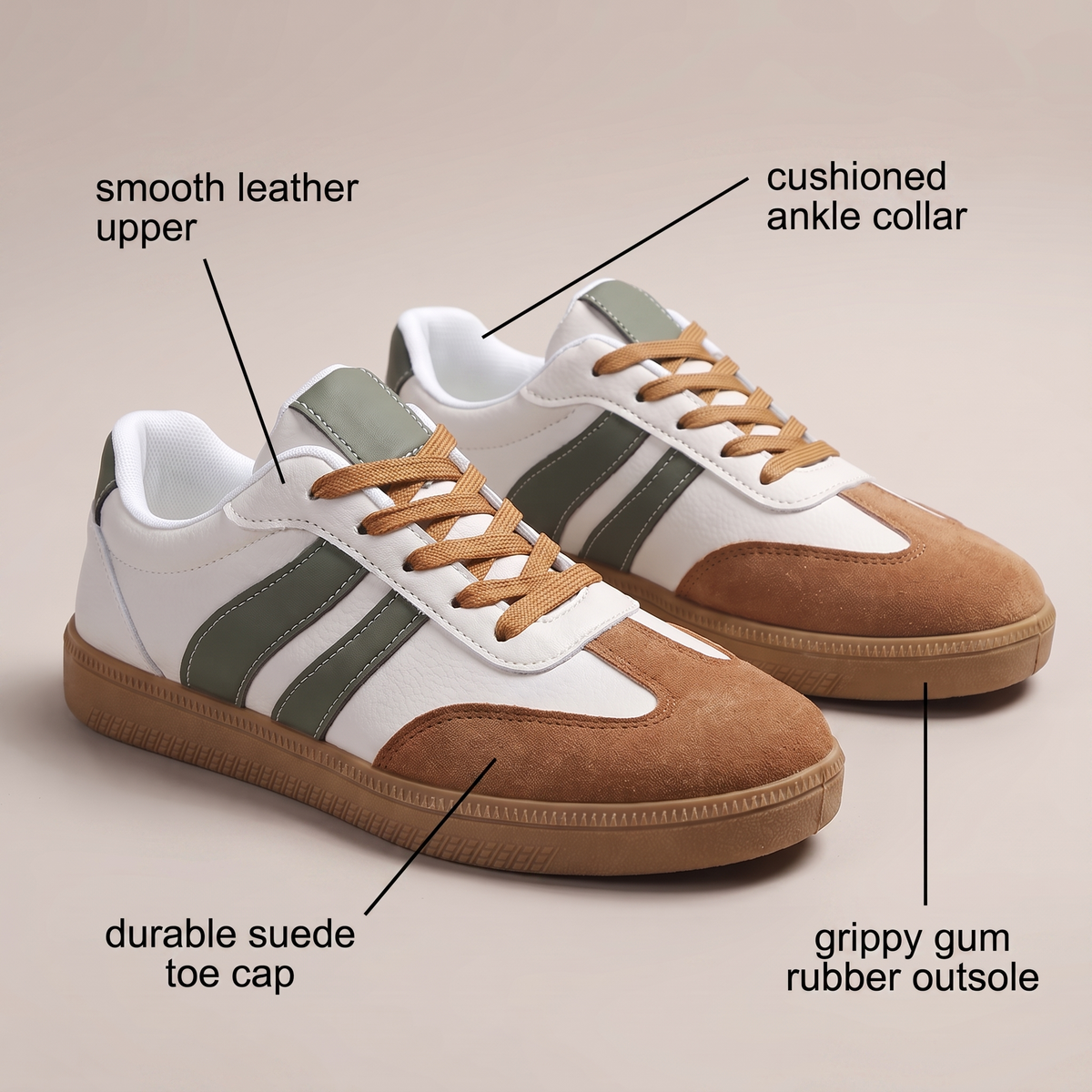 BIJOURA LEATHER SNEAKERS