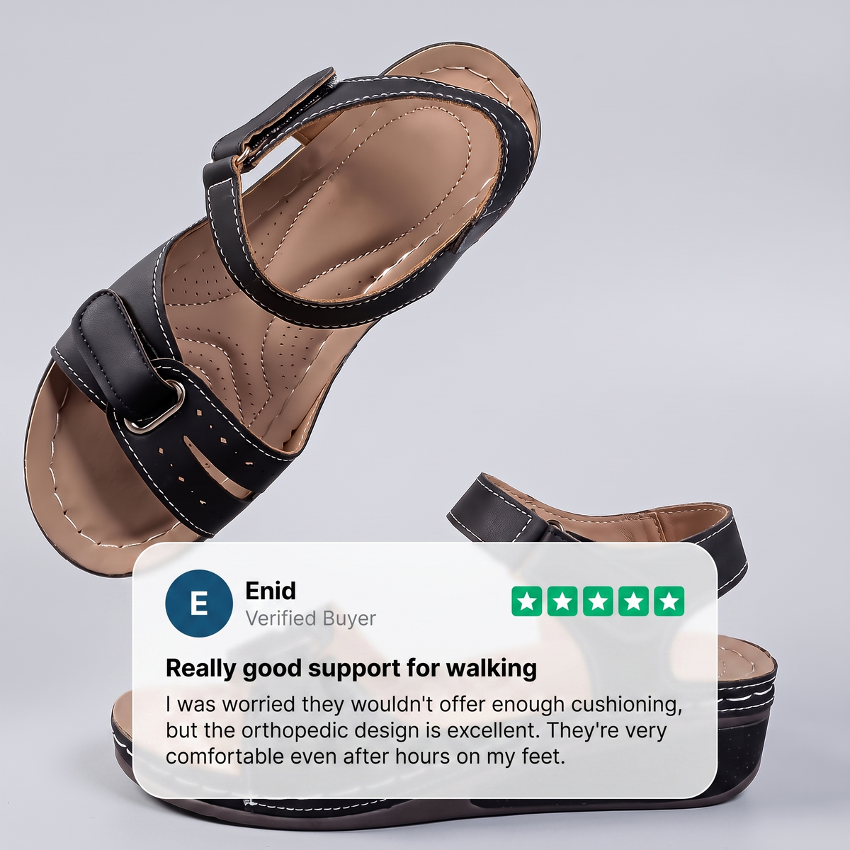 BLAKE COMFORT STEP SANDALS