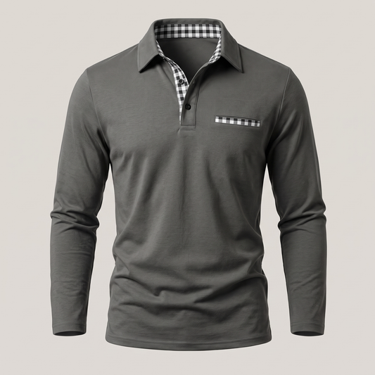 CALVERTON LONG-SLEEVE POLO