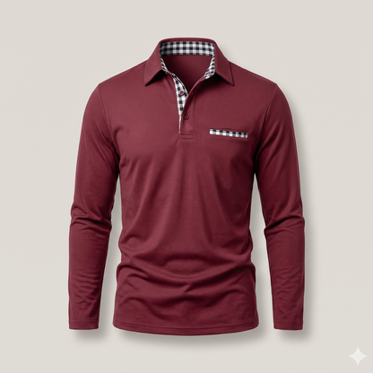 CALVERTON LONG-SLEEVE POLO