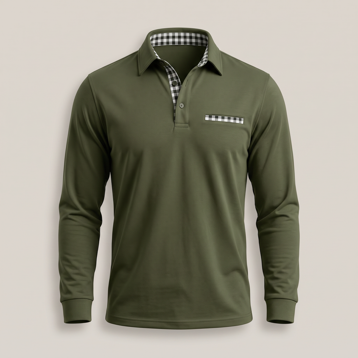 CALVERTON LONG-SLEEVE POLO