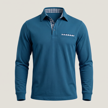CALVERTON LONG-SLEEVE POLO