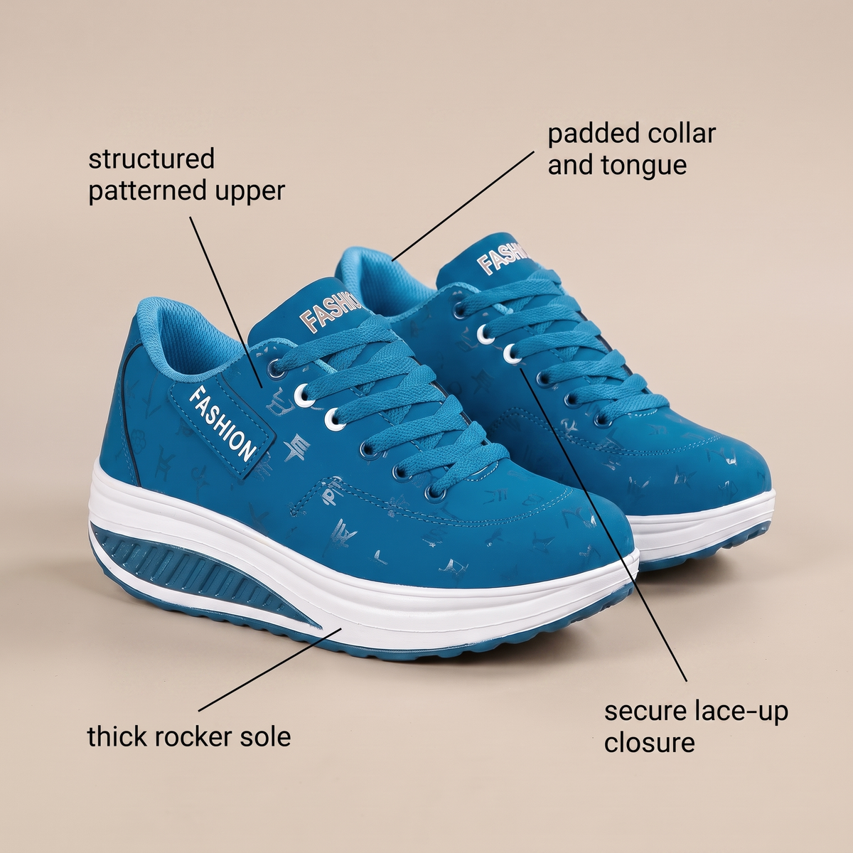 CHLOE LACE-UP SNEAKERS