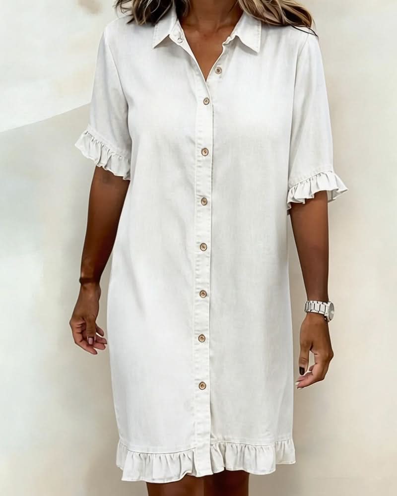 ROSAMERE FLATTERING DENIM DRESS