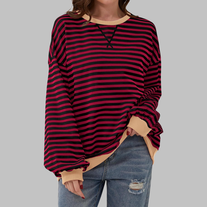 ELARA STRIPED PULLOVER