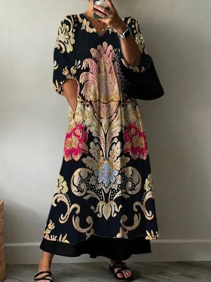 MARIS FLORAL ELEGANCE DRESS