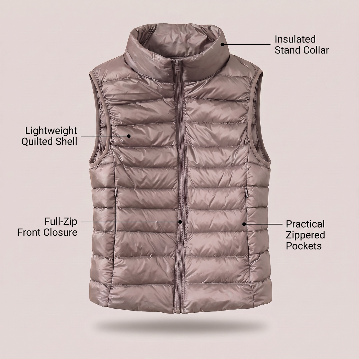 PENELOPE WINDPROOF PUFFER VEST