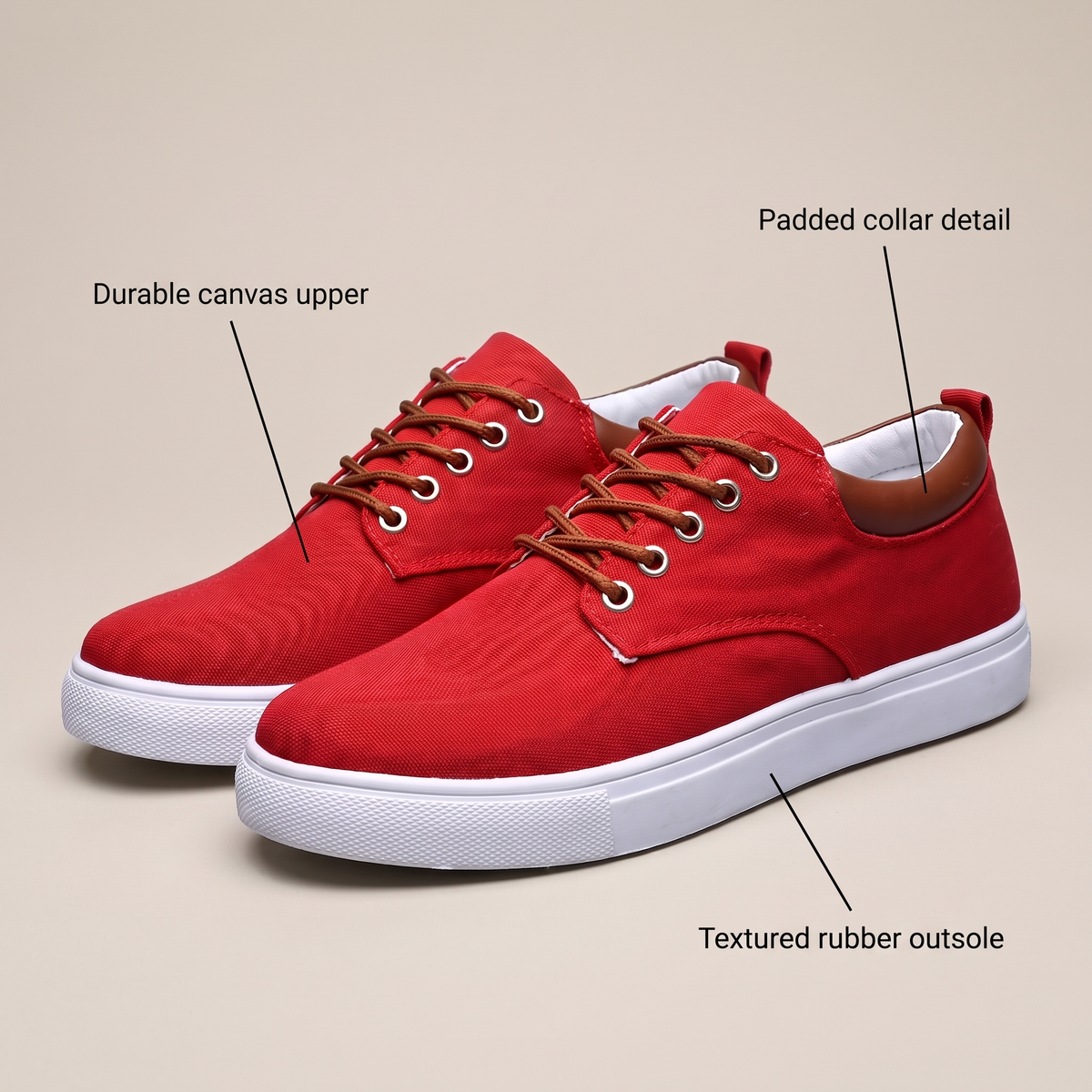 RUPERT CASUAL CANVAS TRAINERS