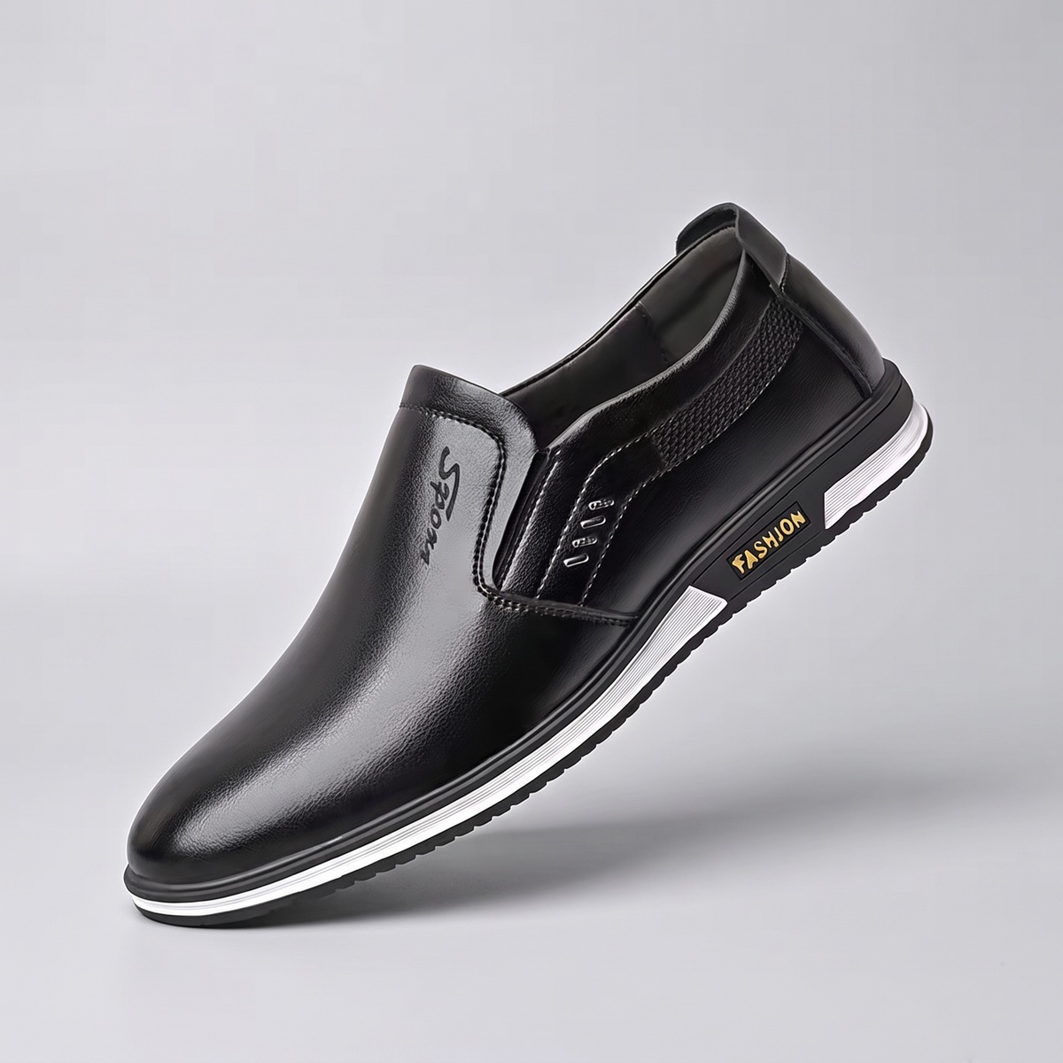 RUPERT SMART LEATHER TRAINERS