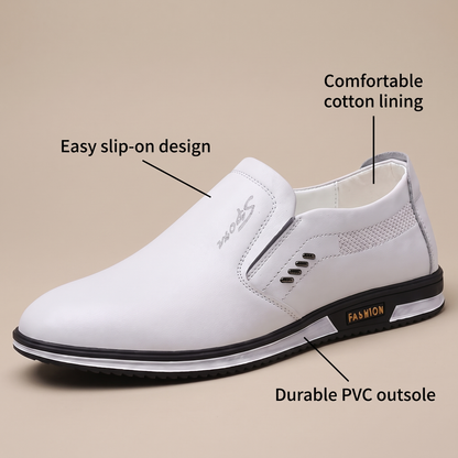 RUPERT SMART LEATHER TRAINERS