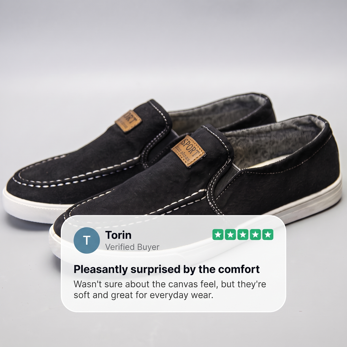 PERCIVAL BREEZE CANVAS LOAFERS