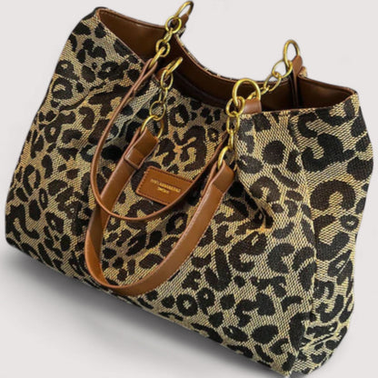 AGNES™ LEOPARD CANVAS BAG