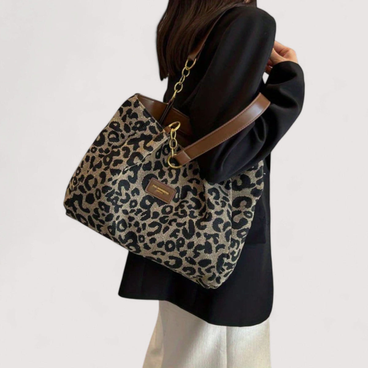 AGNES™ LEOPARD CANVAS BAG