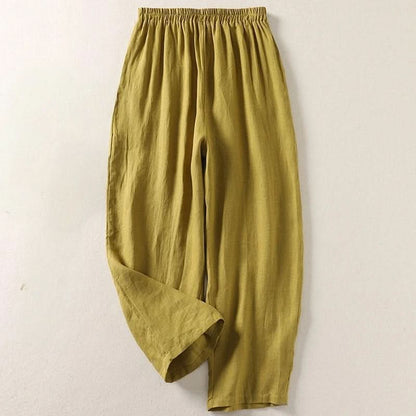 SOPHIA FLOW COTTON LINEN PANTS