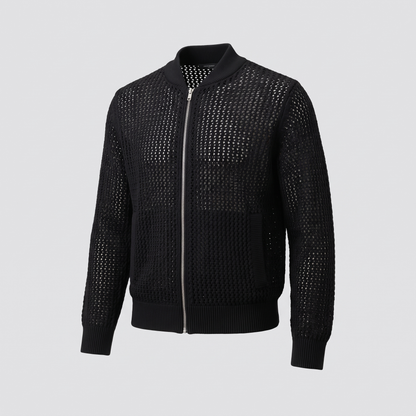 GWENDOLINE OPENWORK KNIT JACKET