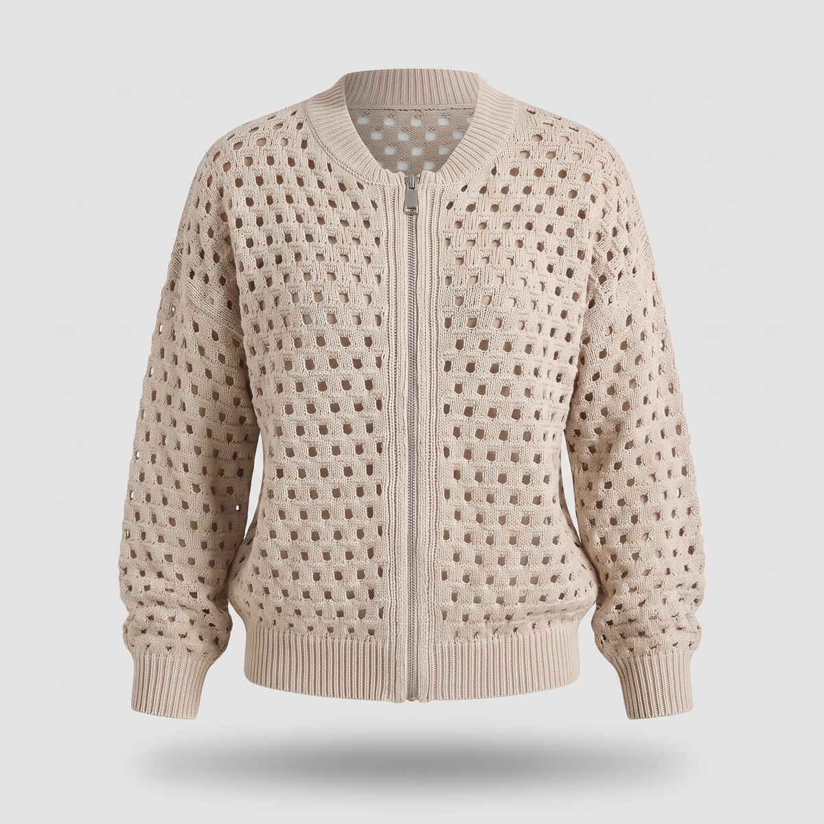 GWENDOLINE OPENWORK KNIT JACKET