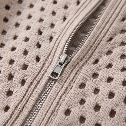 GWENDOLINE OPENWORK KNIT JACKET