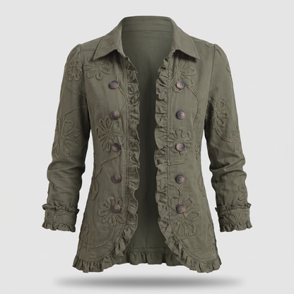 CORDELIA FLORAL TRIM JACKET