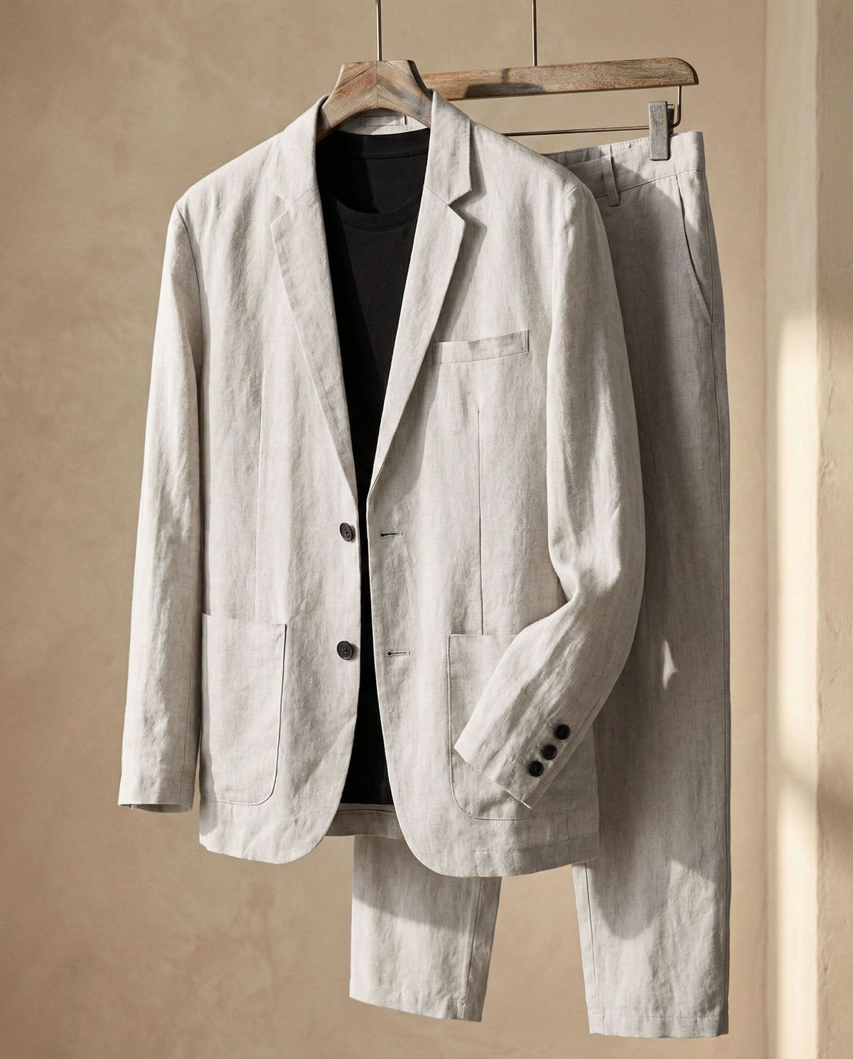 ENZO REFINED LINEN SUIT