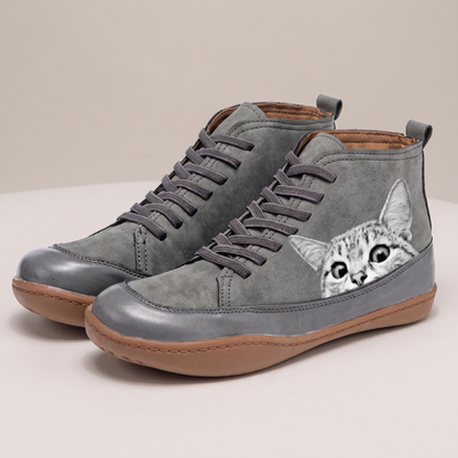 CLEO FELINE LEATHER BOOTS