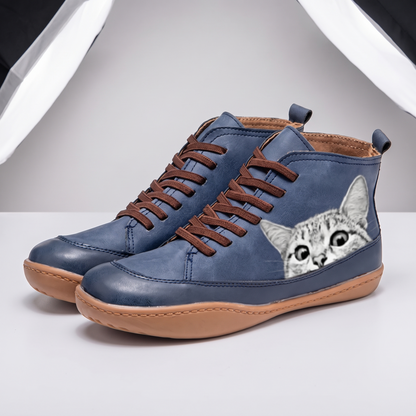 CLEO FELINE LEATHER BOOTS