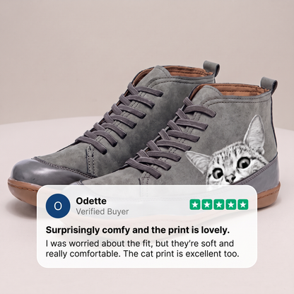 CLEO FELINE LEATHER BOOTS