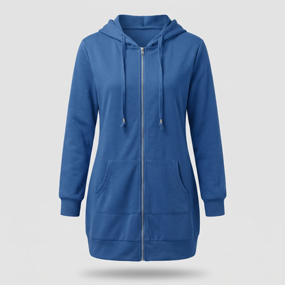 ROSAMUND COSY ZIP HOODIE COAT