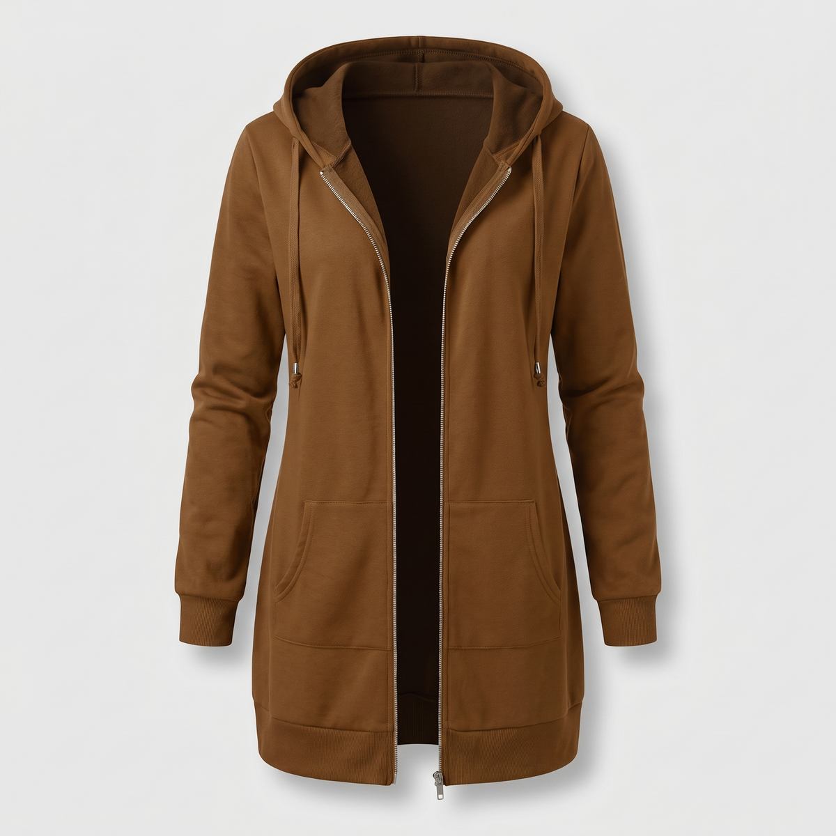 ROSAMUND COSY ZIP HOODIE COAT