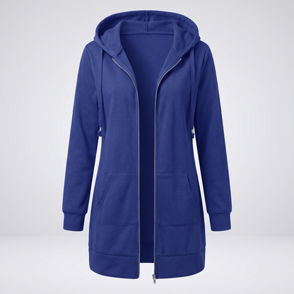 ROSAMUND COSY ZIP HOODIE COAT