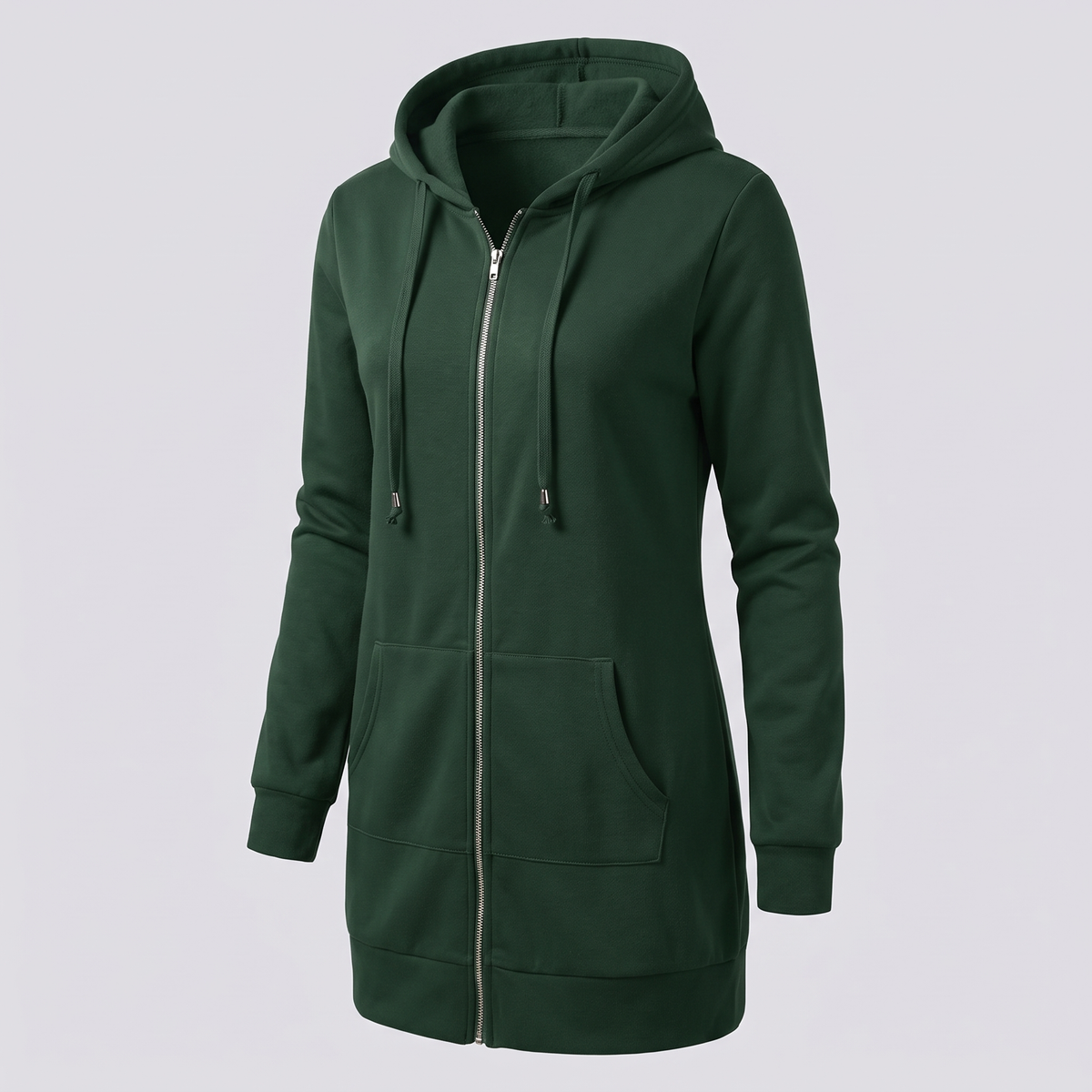 ROSAMUND COSY ZIP HOODIE COAT